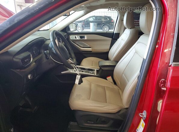 1FMSK8FH9PGA49239 2023 FORD EXPLORER Red Սալոնի դիմացի տեսք