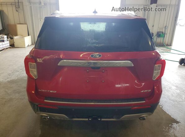 1FMSK8FH9PGA49239 2023 FORD EXPLORER Red Հետևի տեսք