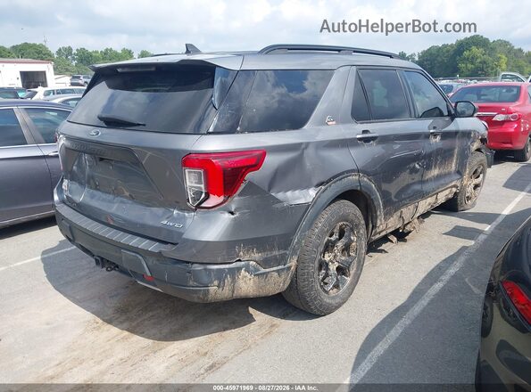 1FMSK8JH1NGC35863 2022 FORD EXPLORER Gray Задня права чверть