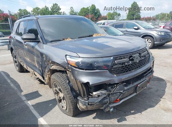 1FMSK8JH1NGC35863 2022 FORD EXPLORER Gray Вид задньої частини салону