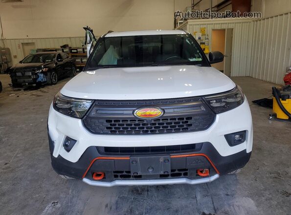 1FMSK8JH2MGC05088 2021 FORD EXPLORER White Vista frontal