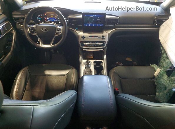 1FMSK8JH2MGC05088 2021 FORD EXPLORER White Vista del salpicadero