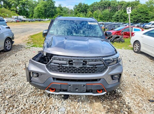 1FMSK8JH3NGC21219 2022 FORD EXPLORER Gray Դիմացի տեսք