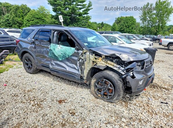 1FMSK8JH3NGC21219 2022 FORD EXPLORER Gray Առջևի աջ