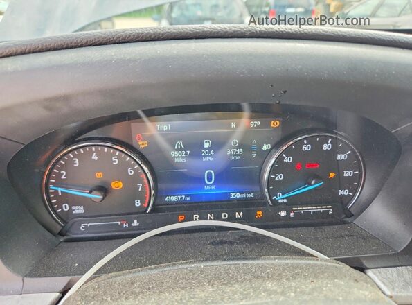 1FMSK8JH3NGC21219 2022 FORD EXPLORER Gray Սարքավորումների վահանակի տեսք