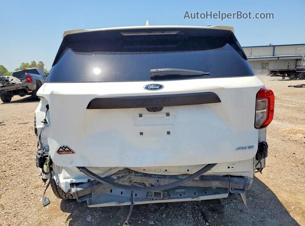 1FMSK8JH4NGA96389 2022 FORD EXPLORER White Вид ззаду