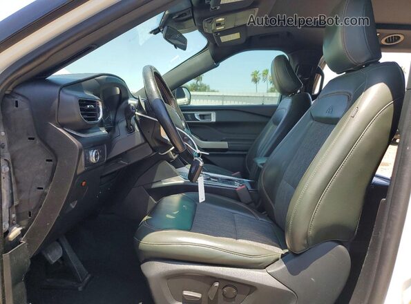 1FMSK8JH4NGA96389 2022 FORD EXPLORER White Вид салону спереду