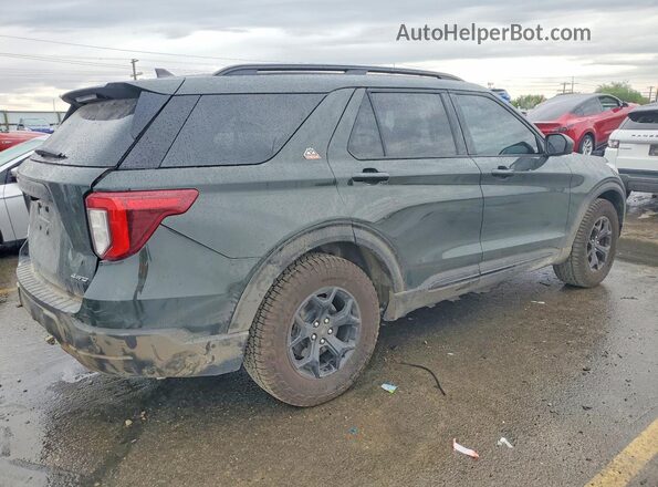 1FMSK8JHXNGC49986 2022 FORD EXPLORER Green Trasero derecho