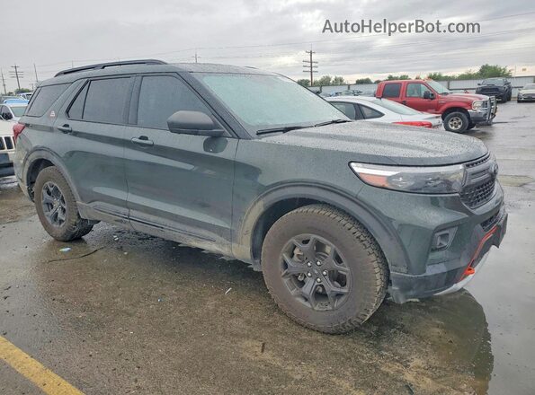 1FMSK8JHXNGC49986 2022 FORD EXPLORER Green Delantero derecho