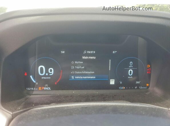 1FMUK7DH1SGA48990 2025 FORD EXPLORER Серебряный Вид щитка приборов
