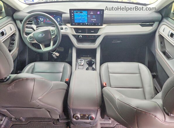 1FMUK7DH5SGC95994 2025 FORD EXPLORER White Առջևի վահանակի տեսք