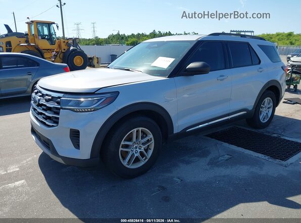 1FMUK7DH7SGC57957 2025 FORD EXPLORER White Առջևի ձախ երեք քառորդ տեսարան