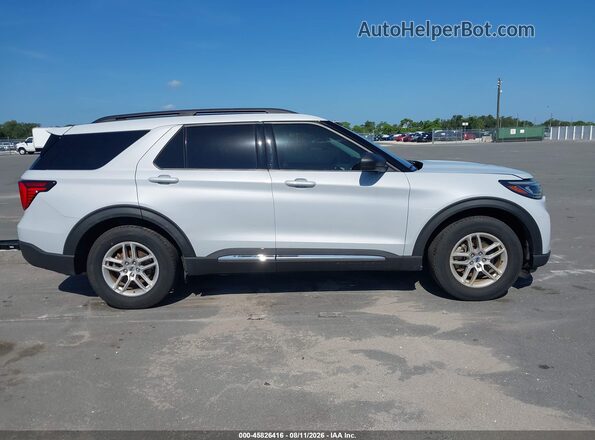 1FMUK7DH7SGC57957 2025 FORD EXPLORER White Սալոնի 360 աստիճան տեսք