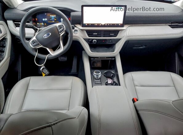 1FMUK7DH8SGA67150 2025 FORD EXPLORER Black Dashboard view
