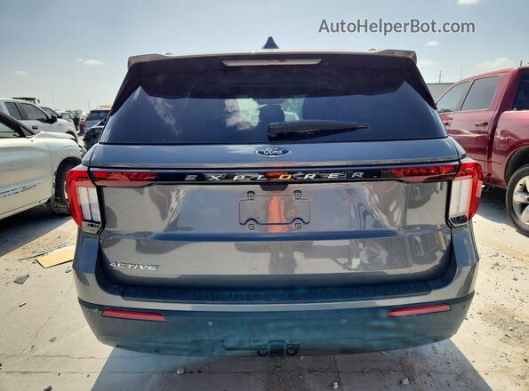 1FMUK7DH8SGC66912 2025 FORD EXPLORER Gray Вид ззаду