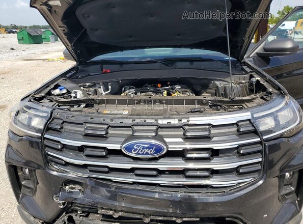 1FMUK7DH9SGA70638 2025 FORD EXPLORER Black ძრავის განყოფილების ხედი