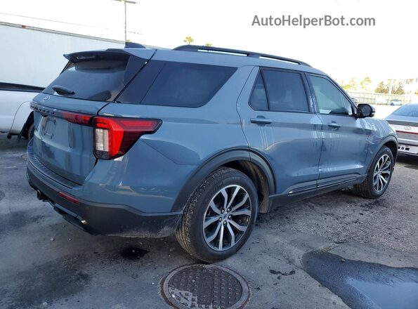 1FMUK7KH8SGC62944 2025 FORD EXPLORER Синий Задняя правая четверть