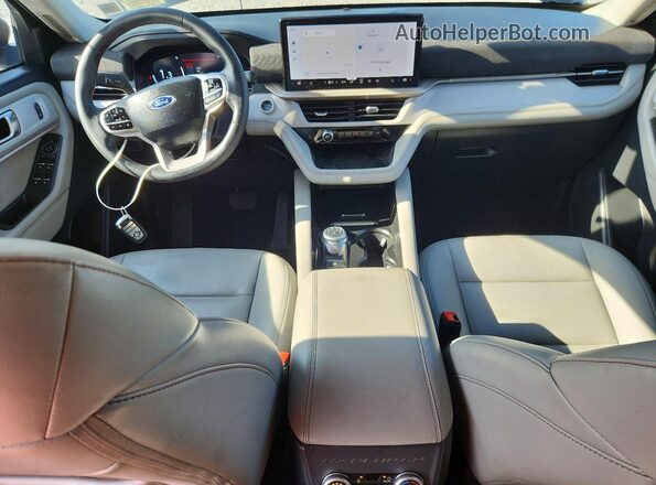 1FMUK8DH0SGA25982 2025 FORD EXPLORER Black Widok deski rozdzielczej