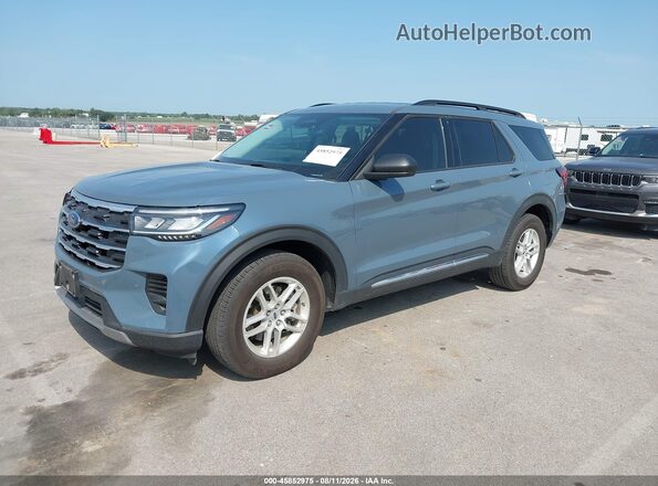 1FMUK8DH0SGC18164 2025 FORD EXPLORER Blue წინა მარცხენა ხედი სამი მეოთხედიდან