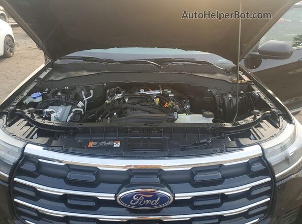 1FMUK8DH2SGC44880 2025 FORD EXPLORER Black Vista del compartimento del motor