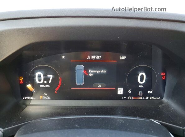 1FMUK8DH4SGC32259 2025 FORD EXPLORER Gray ხელსაწყოთა პანელის ხედი