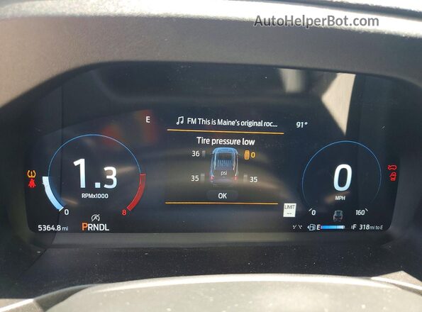 1FMUK8DH4SGC38983 2025 FORD EXPLORER Blue Սարքավորումների վահանակի տեսք