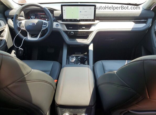 1FMUK8DH4SGC38983 2025 FORD EXPLORER Blue Առջևի վահանակի տեսք