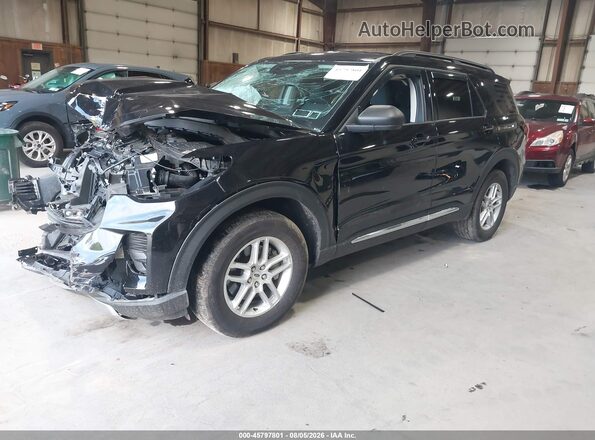 1FMUK8DH8SGC27288 2025 FORD EXPLORER Black წინა მარცხენა ხედი სამი მეოთხედიდან