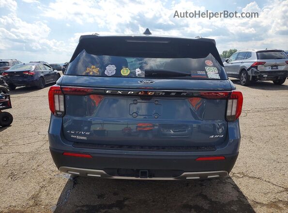 1FMUK8DH8SGC30451 2025 FORD EXPLORER Gray Вид ззаду