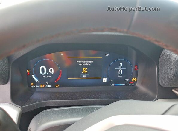 1FMUK8DH8SGC30451 2025 FORD EXPLORER Gray Вид щитка приладів
