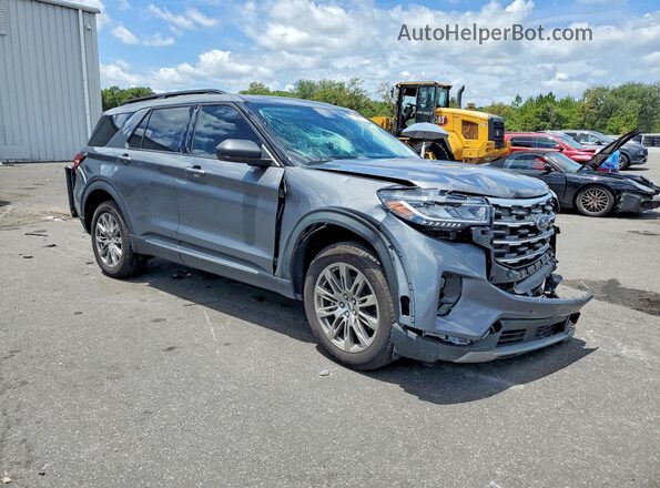 1FMUK8DH9SGA61315 2025 FORD EXPLORER Gray Delantero derecho