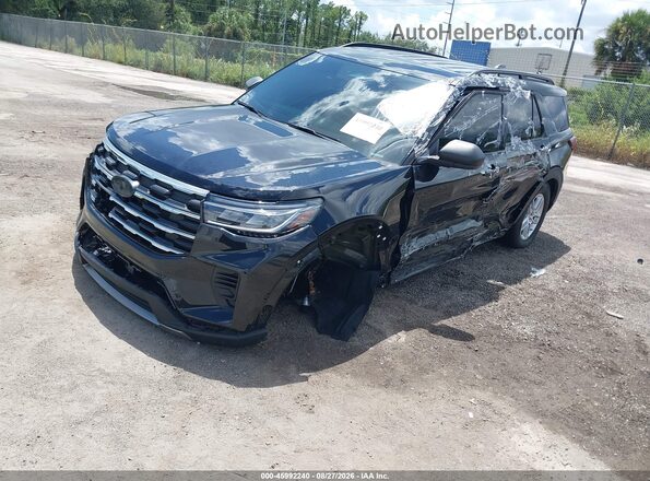 1FMUK8DHXSGC10783 2025 FORD EXPLORER Black Vista tres cuartos delantera izquierda
