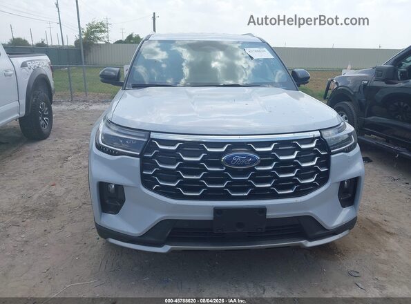 1FMUK8HH0TGA78497 2026 FORD EXPLORER White Widok zestawu wskaźników