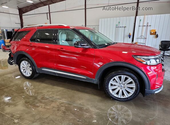 1FMUK8HH5SGA04023 2025 FORD EXPLORER Red Передня права чверть