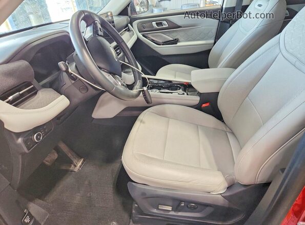 1FMUK8HH5SGA04023 2025 FORD EXPLORER Red Вид салону спереду