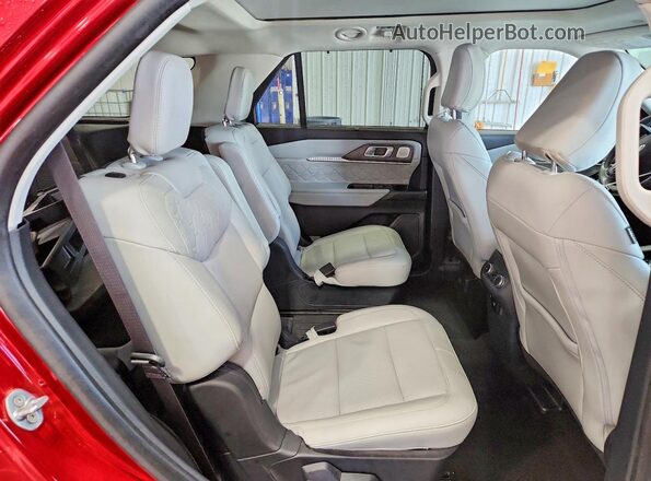 1FMUK8HH5SGA04023 2025 FORD EXPLORER Red Вид задніх сидінь