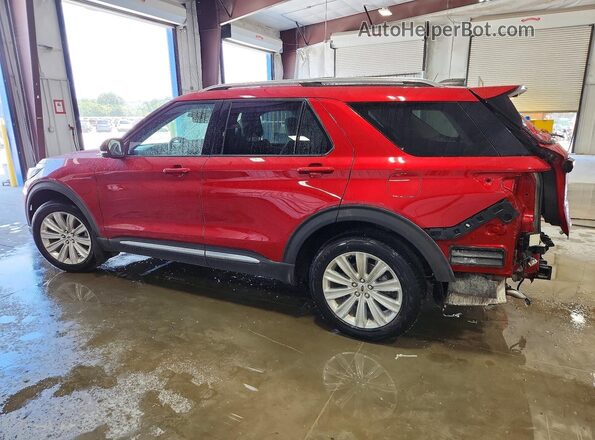 1FMUK8HH5SGA04023 2025 FORD EXPLORER Red Задня ліва чверть