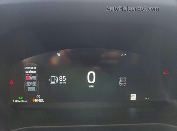 1FMUK8KH2TGA16219 2026 FORD EXPLORER Gray Instrument cluster view
