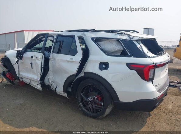1FMUK8KH4SGC37383 2025 FORD EXPLORER White Widok zestawu wskaźników