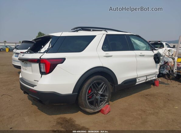 1FMUK8KH4SGC37383 2025 FORD EXPLORER White Widok wnętrza z tyłu