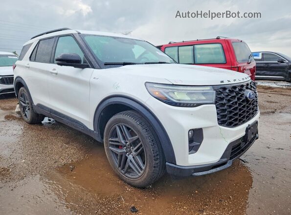 1FMUK8KH6SGA96218 2025 FORD EXPLORER Белый Передняя правая четверть