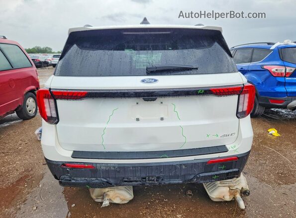 1FMUK8KH6SGA96218 2025 FORD EXPLORER Белый Вид сзади