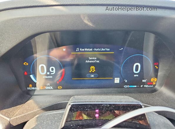 1FMUK8KH8SGC97540 2025 FORD EXPLORER Синий Вид щитка приборов