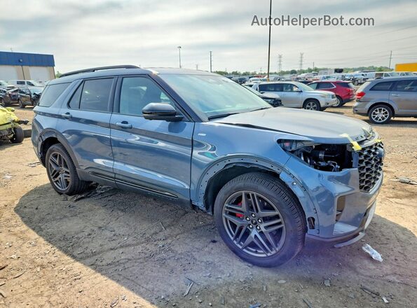1FMUK8KH8SGC97540 2025 FORD EXPLORER Синий Передняя правая четверть