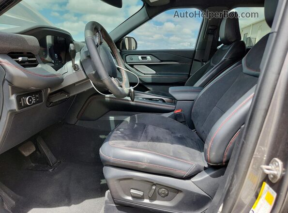 1FMWK8GC3SGC02551 2025 FORD EXPLORER Gray Widok wnętrza z przodu