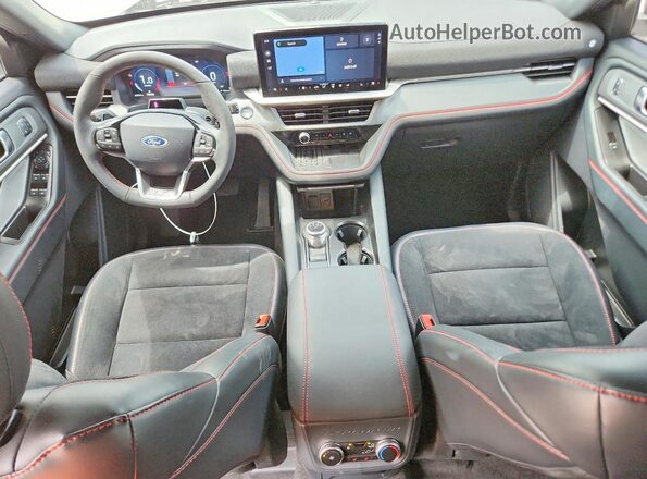 1FMWK8GC3SGC02551 2025 FORD EXPLORER Gray Widok deski rozdzielczej