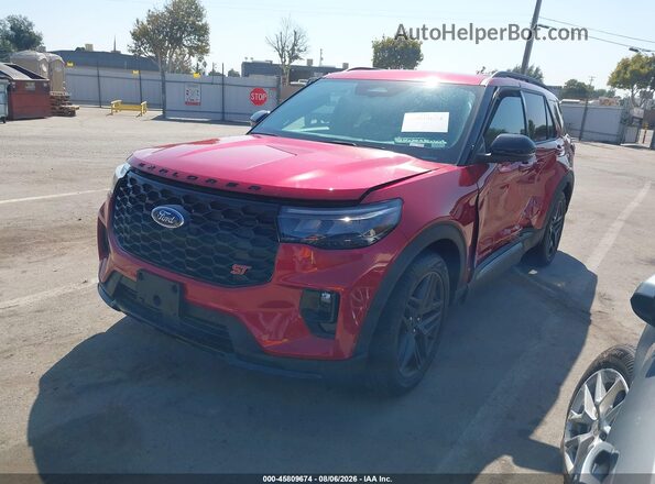 1FMWK8GC3SGC94017 2025 FORD EXPLORER Красный Передняя левая четверть