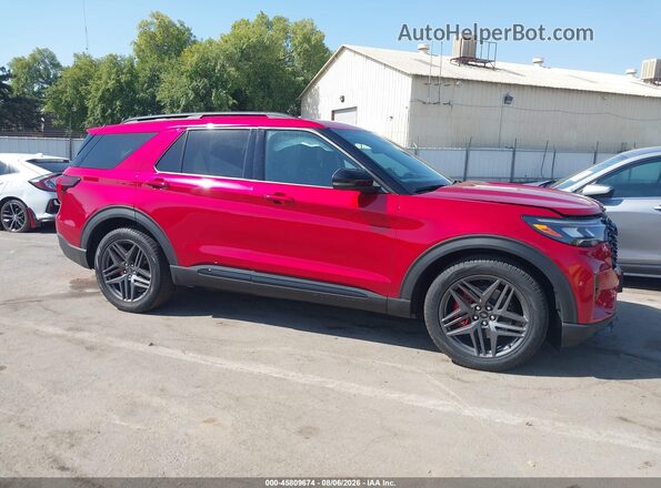 1FMWK8GC3SGC94017 2025 FORD EXPLORER Красный Вид щитка приборов