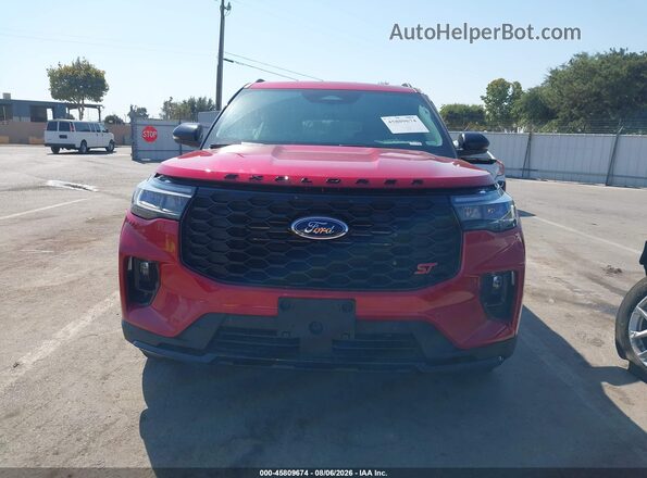1FMWK8GC3SGC94017 2025 FORD EXPLORER Красный Вид панели приборов