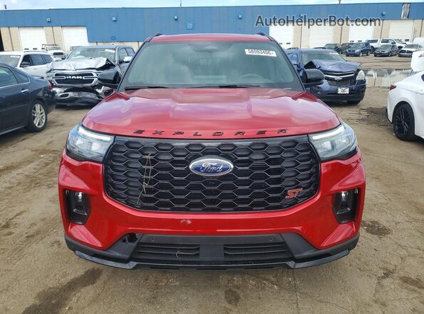 1FMWK8GC4TGA51673 2026 FORD EXPLORER Red Դիմացի տեսք